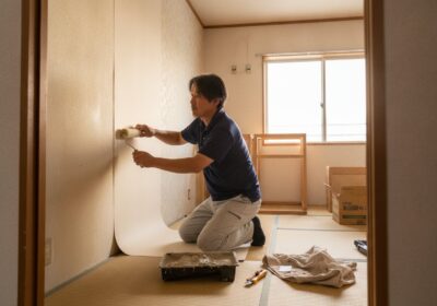 草加市のアパートでクロス張り替えによる原状回復工事を行う株式会社LML代表・島田昌幸
